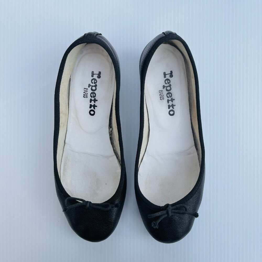 Repetto Camille Leather Heels "Noir" Black - Size 36.5 EU/5.5 US